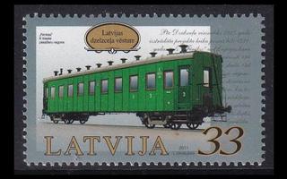 Latvia 810 ** Rautatiet matkustajavaunu (2011)