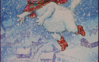 Irina Zeniuk kissa ottaa kiinni lumihiutaleita