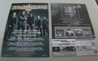 Stratovarius Japan tour flyer 2016 18 x 25,5 cm neliväri