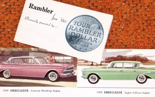1960 Rambler esite - pieni - KUIN UUSI - 16 sivua