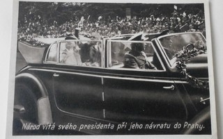 Tsekkoslovakia, presidentti Benes palaa Prahaan, ei p.