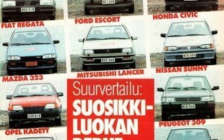Opel Kadett vertailutesti -esite, 1987