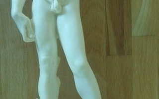 Figuuri alaston nuorimies nimeltään David , korkeus 24cm