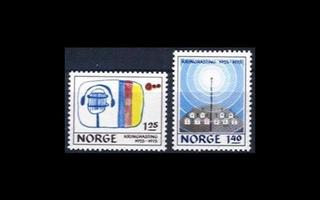 Norja 712-3 ** Norjan radio 50v (1975)