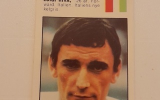 Luigi Riva. FIFA World Cup 1970. Williams. Keräilykortti.
