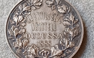 Maanviljelys näyttely Oulussa 1888 mitalli