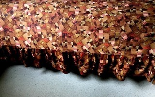 Ruska värinen sängynpeite sohvanpeite