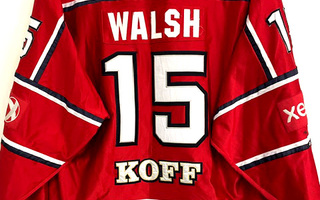 HIFK Tom Walsh GAME WORN  JERSEY   Koko: XXXL