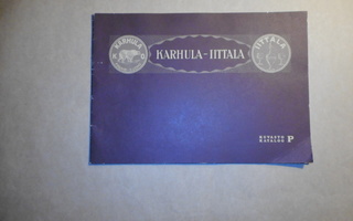 KARHULA -  IITTALA KUVASTO V 1922