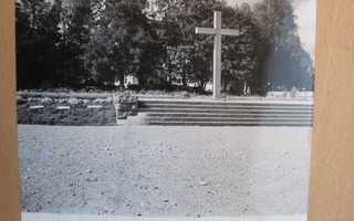 VANHA Valokuva Sankaripatsas Sankarihaudat Virrat 1940-l