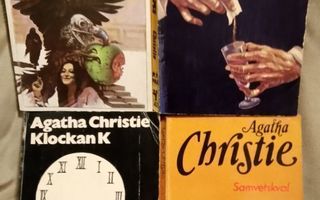 Agatha Christie: 2 englanniksi ja 2 ruotsiksi