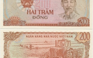 Vietnam 200 Dong v.1987 (P-100a) UNC