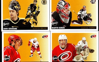 NHL Hockey cards UD Vintage 2002 kortit 289 erilaista