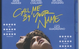 CALL ME BY YOUR NAME – UK Blu-ray 2017 - ei suomitekstitystä