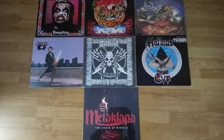 7 x Heavy metal LP