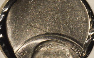 Yhdysvallat 1939-2003 5 Cents, lusikkalyönti