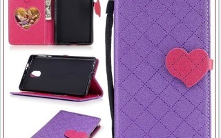 Nokia 3 - Violetti sydän suojakuori #23990