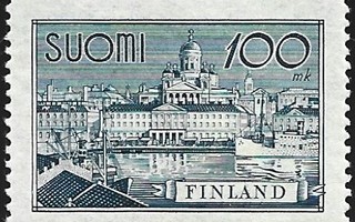 1942 M30 Helsinki 100 vihertävänsininen ** Lape 260 b SP Lm5