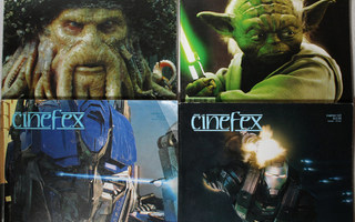 8 kpl CineFex-lehtiä 2001-2006