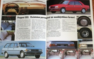 1983 Peugeot 305 esite - suom -  KUIN UUSI