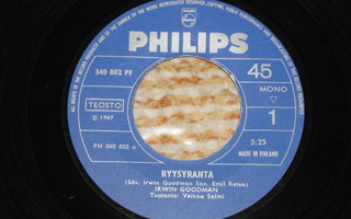 7" IRWIN GOODMAN - Ryysyranta - single 1967 EX-