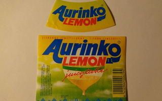 Etiketti - Aurinko Lemon 1 L, Oy Mallasjuoma