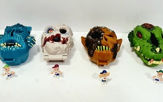 4kpl Mighty Max Horror Heads (1992)