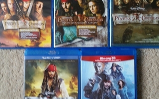 Pirates Of The Caribbean Collection 1-5  -Blu-Ray