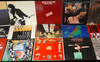 Erä LP levyjä - ulkomainen ROCK - Springsteen, Anka, Clapton