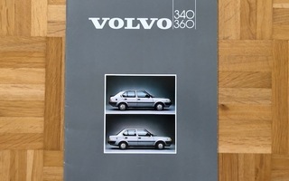 Esite Volvo 340 ja 360 vuodelta 1985, myös 360 GLT
