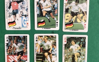 Dandy Euroflash 1986-kortit: 6x Länsi-Saksa.