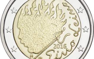 2€ Juhlaraha Suomi 2016/1 Eino Leino