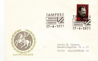 Tampere: Kokoomuksen puoluepäivät (erikoisleima  27.4.1973)