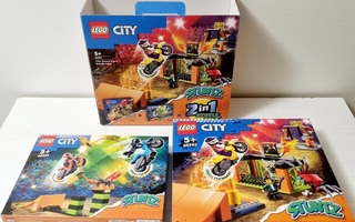 Uudet LEGO® City Stunttipuisto + Stuntkilpailu 2in1 settinä