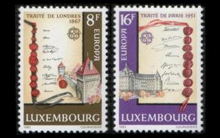 Luxemburg 1052-3 ** Europa historiallisia tapahtumia (1982)