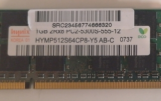 1GB ja 512MB DDR2 So-dimm muistit