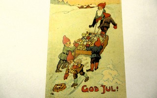 God Jul ! - 1918 Sysmään mennyt pikkukortti