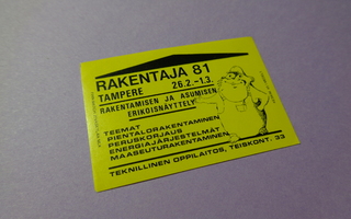 TT-etiketti Rakentaja 81, Tampere