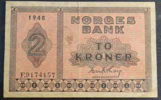 Norja 1948 2 Kroner