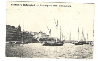 Helsinki. rantakuva, kulkenut 1912.