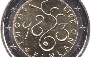 Suomi 2 € 2013 juhla Vuoden 1863 valtiopäivät 150 v., UNC