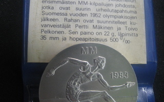 SUOMI 50 mk 1983 Yleisurheilun ensimmäiset MM Helsinki hopea
