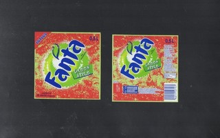 uutuus Fanta Green Apple Etiketti 2005