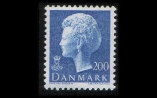 Tanska 732 ** Margrethe 200 öre sininen (1981)