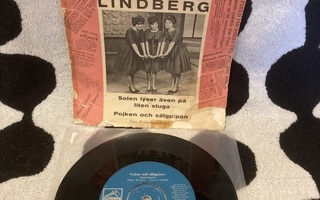 Systrarna Lindberg – Solen Lyser Även På Liten Stuga  7"