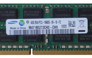 SAMSUNG 4GB DDR3 PC3-12800S SO-DIMM   *** SIS TOIMITUS ***