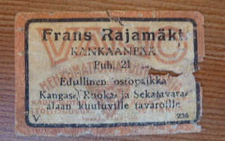 FRANS RAJAMÄKI  /  KANKAANPÄÄ