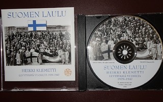 cd, Suomen laulu, johtaa Heikki Klemetti. Levytyksiä 1929-47