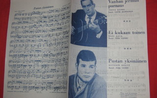 Nuottivihko - TAPIO RAUTAVAARA / MARTTI GARAM 1967