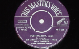 7" SEIJA JÄRVINEN - Portinvartija - single 1958 VG++